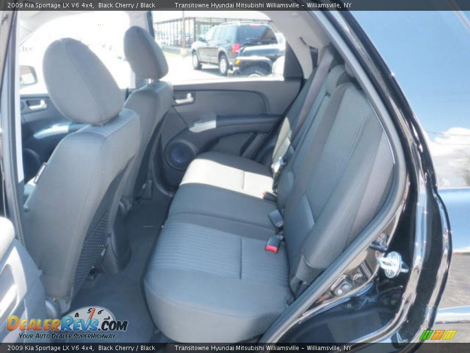 2009 Kia Sportage LX V6 4x4 Black Cherry / Black Photo #7
