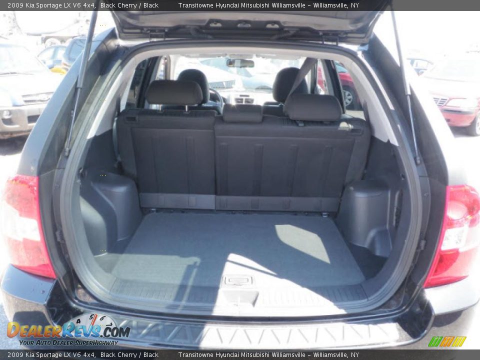 2009 Kia Sportage LX V6 4x4 Black Cherry / Black Photo #8