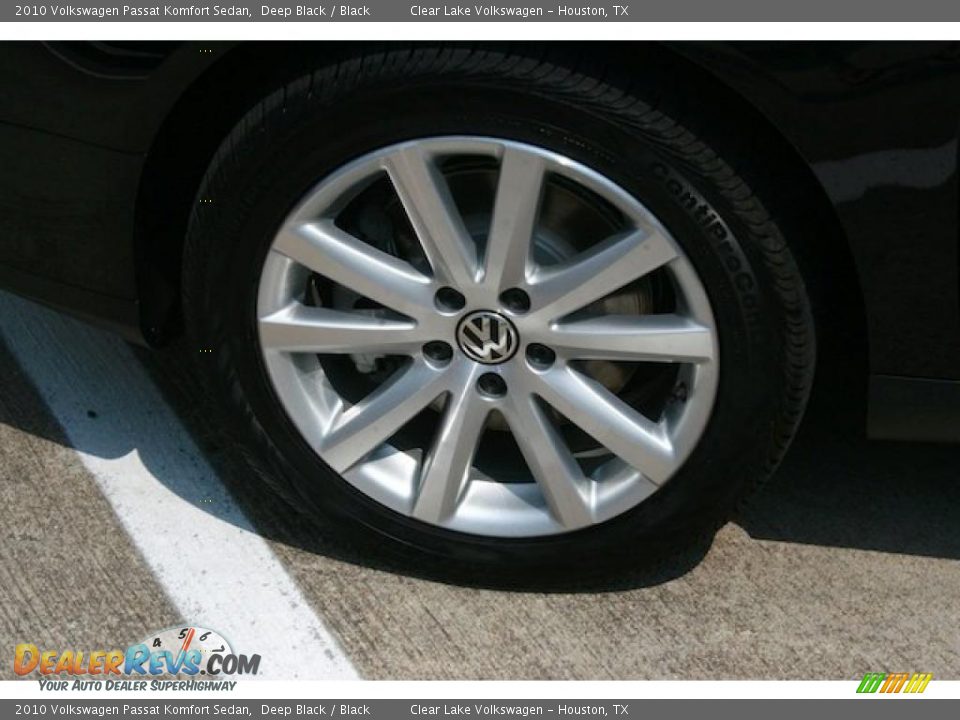 2010 Volkswagen Passat Komfort Sedan Deep Black / Black Photo #12