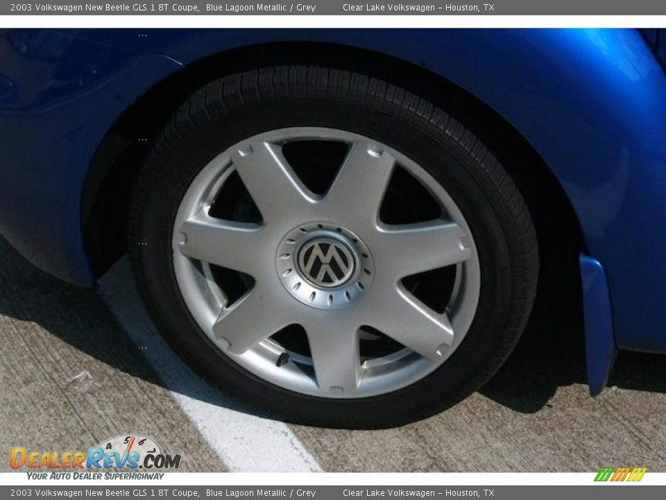 2003 Volkswagen New Beetle GLS 1.8T Coupe Blue Lagoon Metallic / Grey Photo #9
