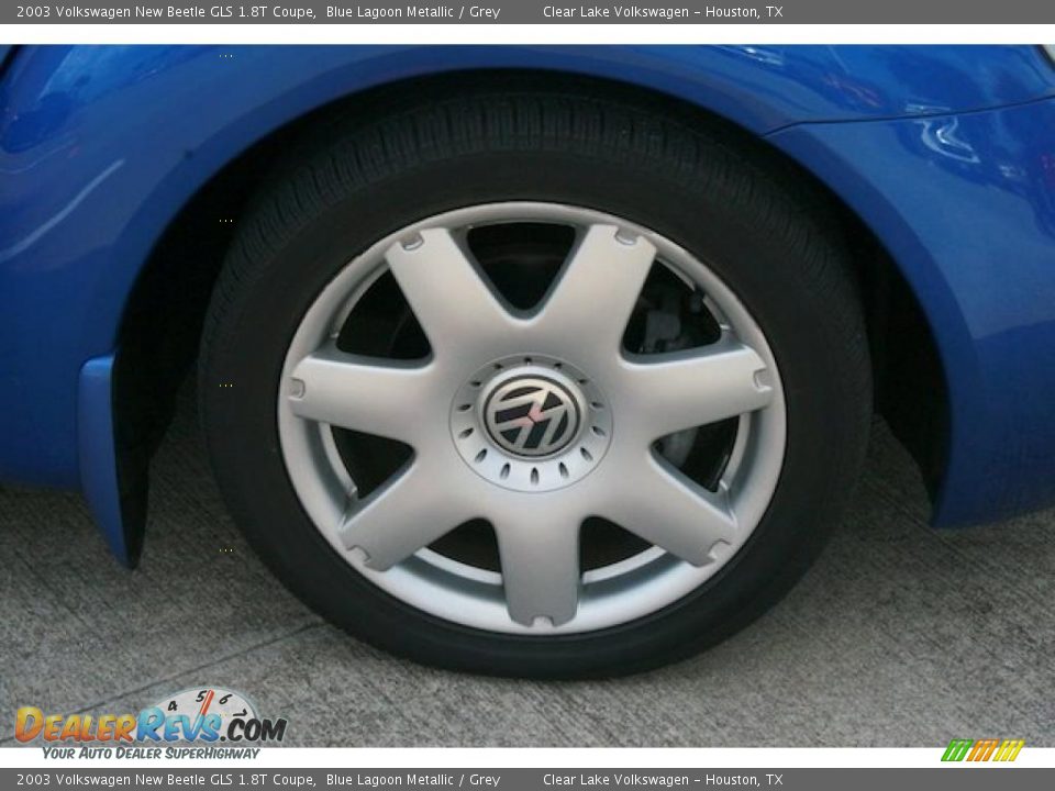 2003 Volkswagen New Beetle GLS 1.8T Coupe Blue Lagoon Metallic / Grey Photo #17