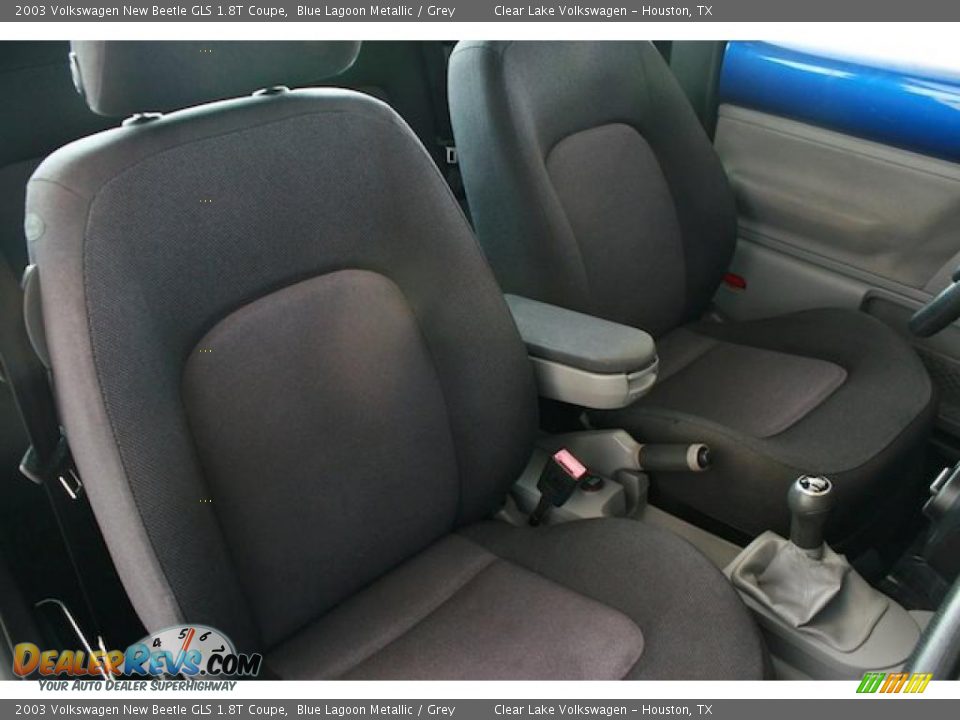 2003 Volkswagen New Beetle GLS 1.8T Coupe Blue Lagoon Metallic / Grey Photo #25