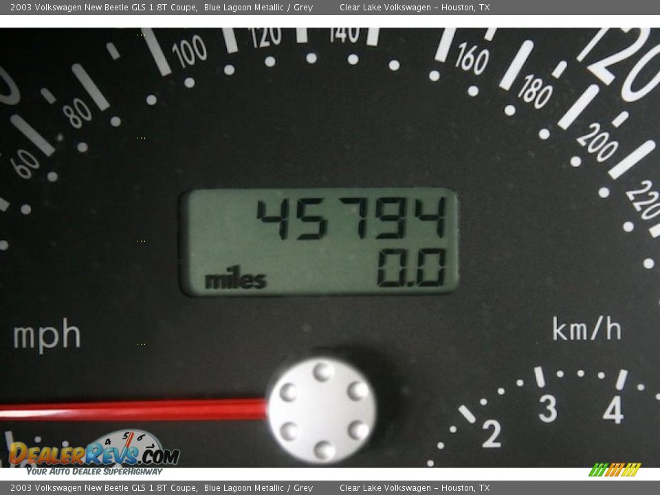 2003 Volkswagen New Beetle GLS 1.8T Coupe Blue Lagoon Metallic / Grey Photo #27