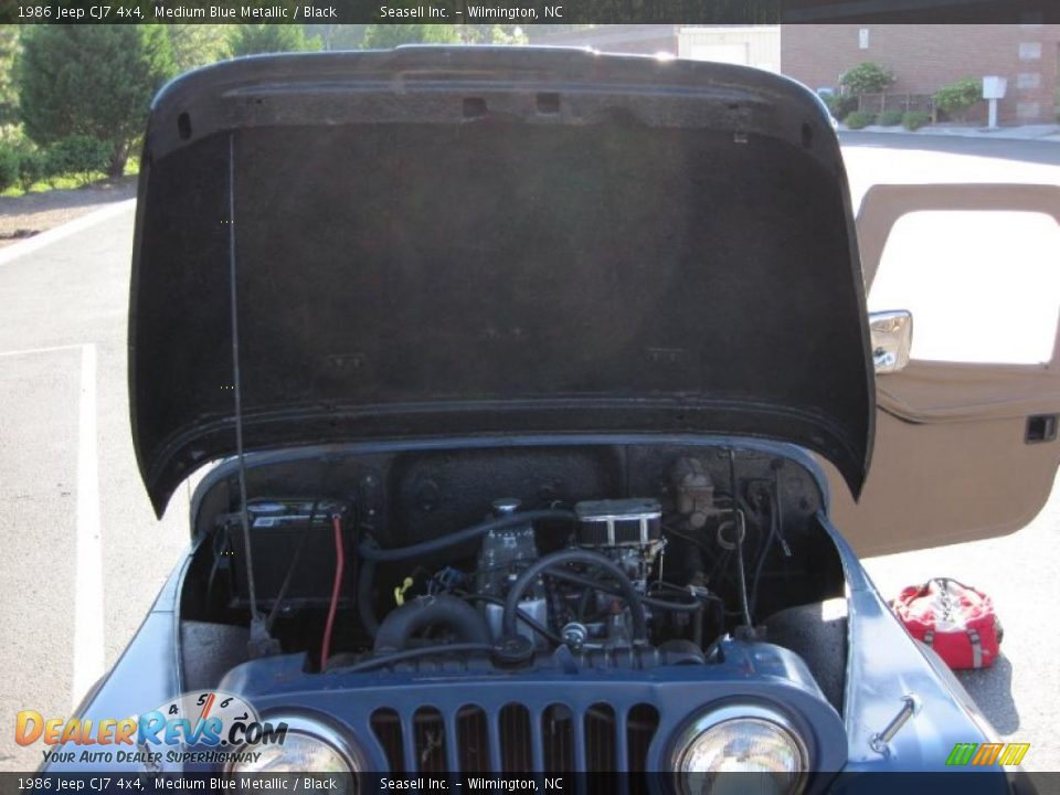 1986 Jeep CJ7 4x4 Medium Blue Metallic / Black Photo #4