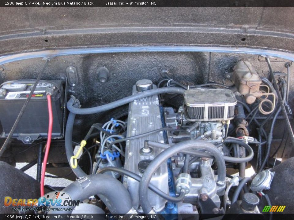 1986 Jeep CJ7 4x4 Medium Blue Metallic / Black Photo #5