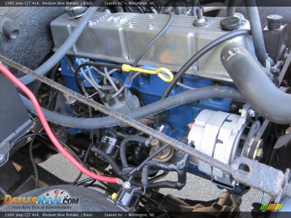 1986 Jeep CJ7 4x4 Medium Blue Metallic / Black Photo #6