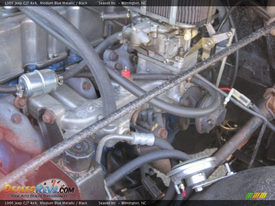 1986 Jeep CJ7 4x4 Medium Blue Metallic / Black Photo #7