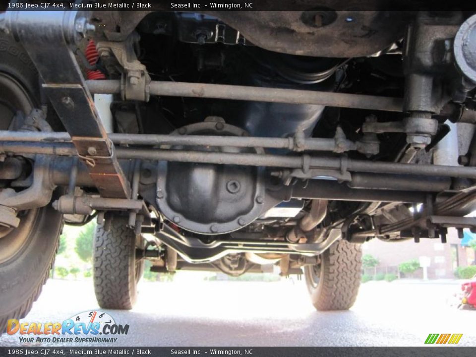 1986 Jeep CJ7 4x4 Medium Blue Metallic / Black Photo #8