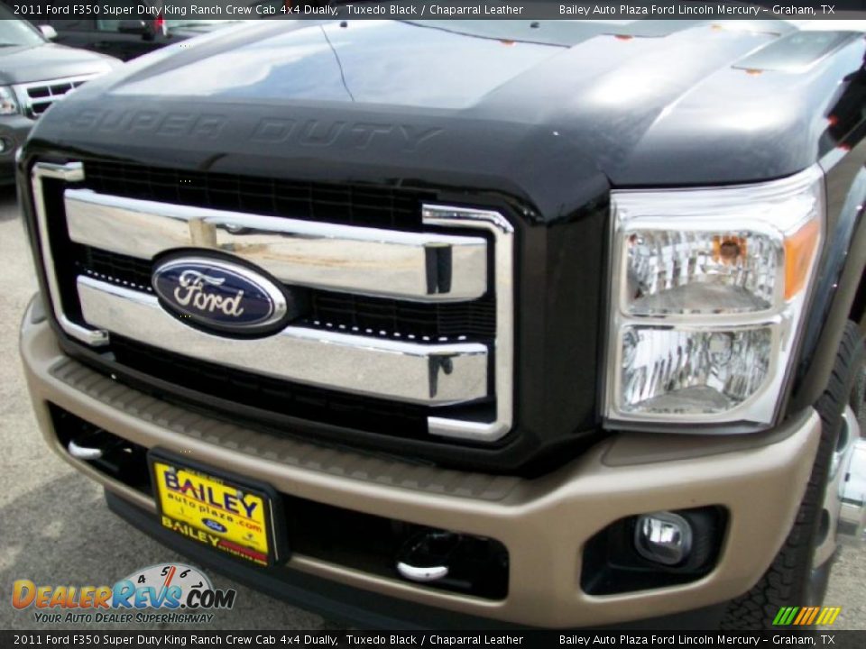 2011 Ford F350 Super Duty King Ranch Crew Cab 4x4 Dually Tuxedo Black / Chaparral Leather Photo #1