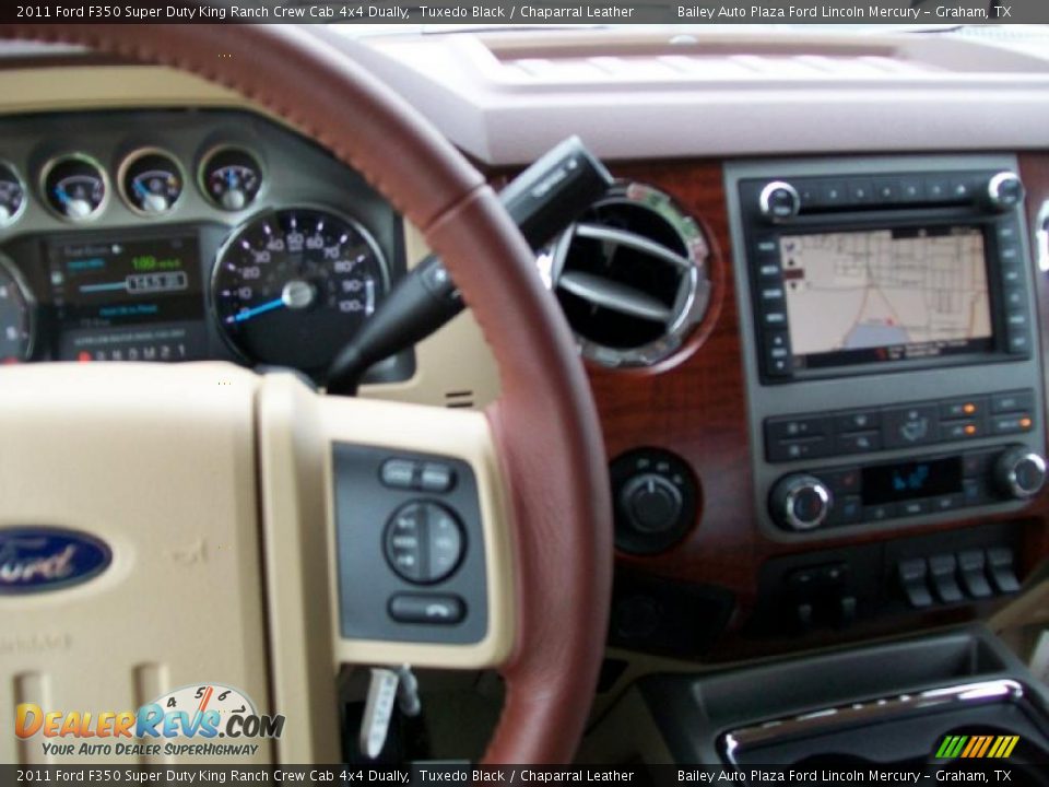 2011 Ford F350 Super Duty King Ranch Crew Cab 4x4 Dually Tuxedo Black / Chaparral Leather Photo #3
