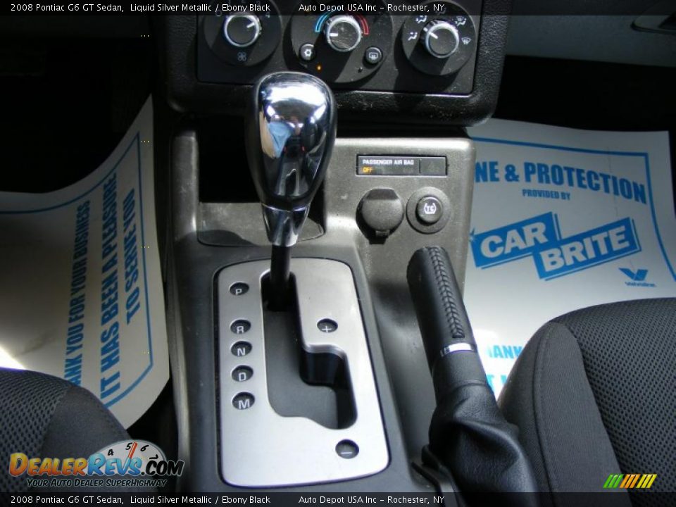 2008 Pontiac G6 GT Sedan Liquid Silver Metallic / Ebony Black Photo #15