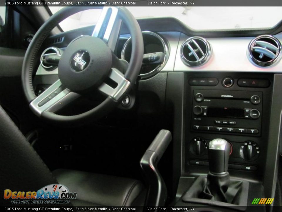 2006 Ford Mustang GT Premium Coupe Satin Silver Metallic / Dark Charcoal Photo #6
