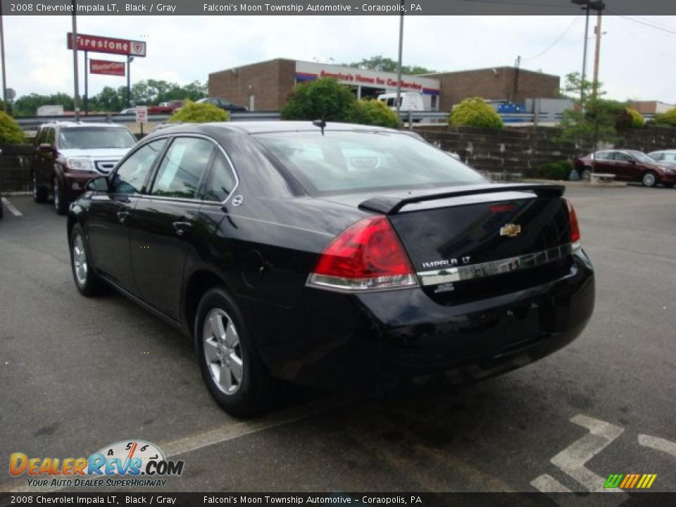 2008 Chevrolet Impala LT Black / Gray Photo #2