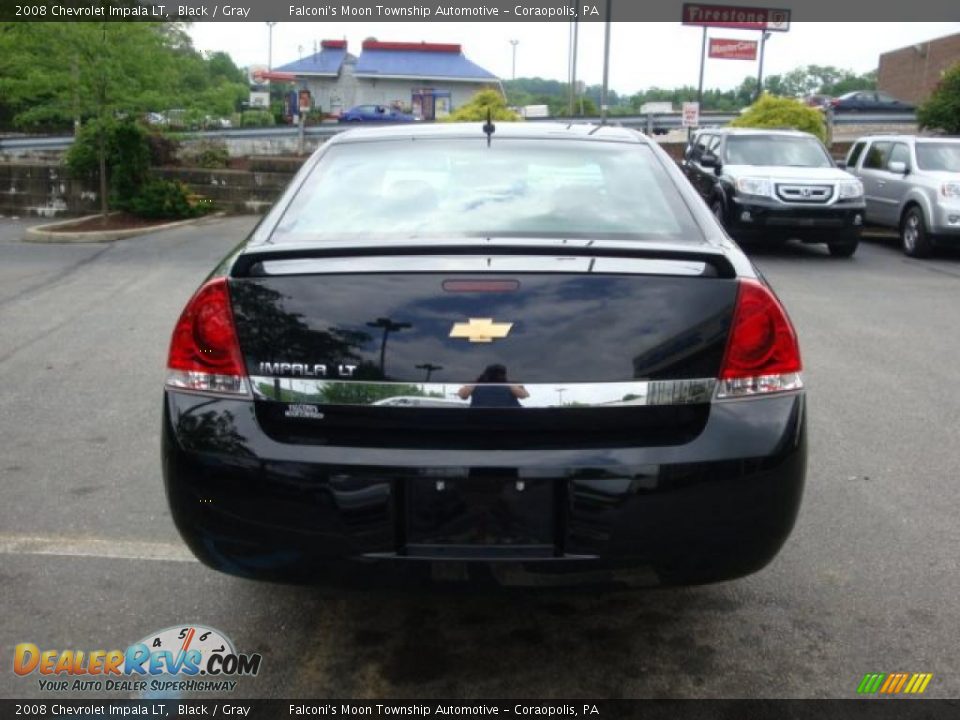 2008 Chevrolet Impala LT Black / Gray Photo #3