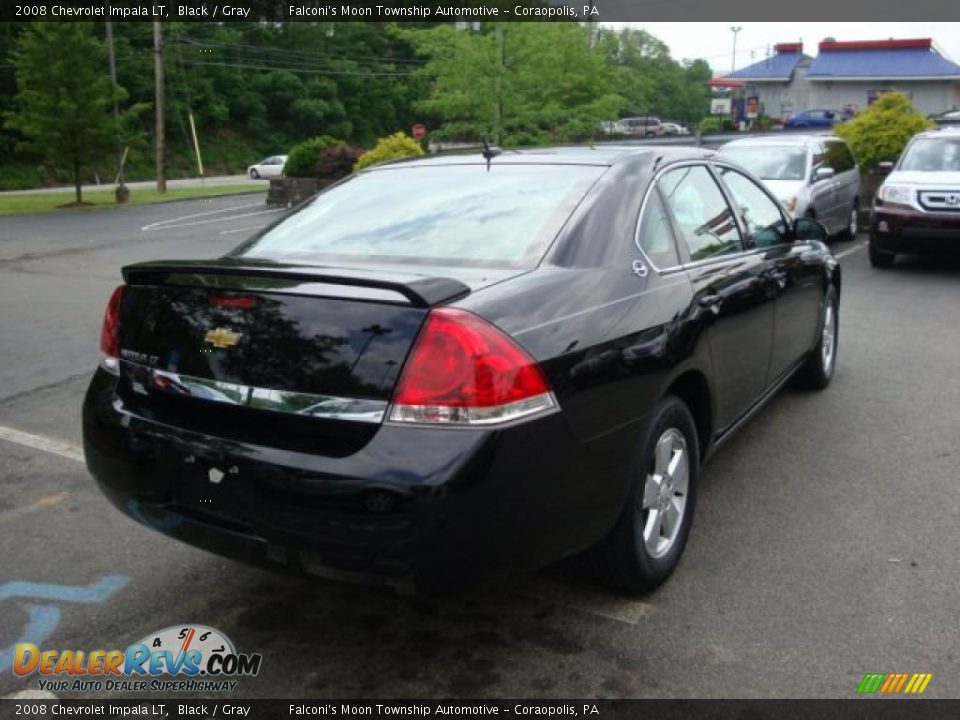 2008 Chevrolet Impala LT Black / Gray Photo #4