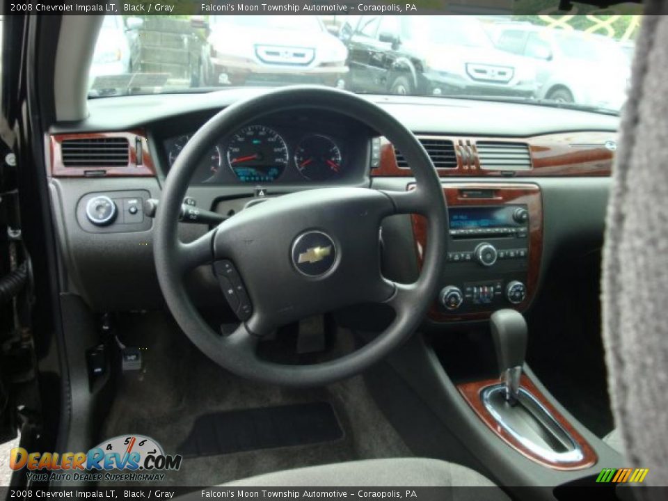 2008 Chevrolet Impala LT Black / Gray Photo #10