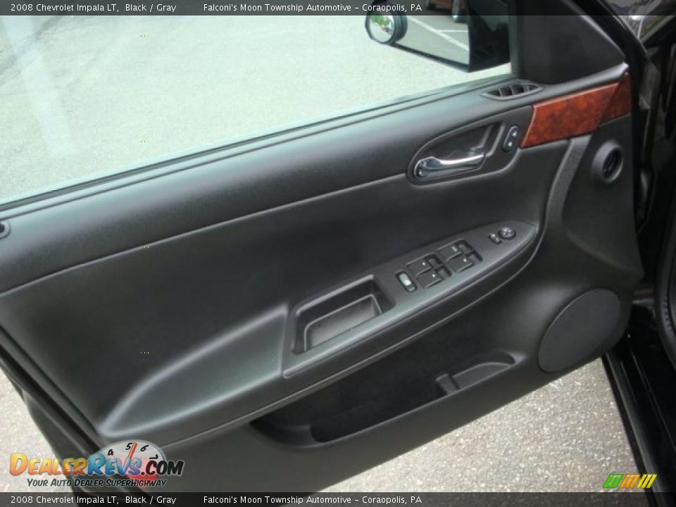 2008 Chevrolet Impala LT Black / Gray Photo #11