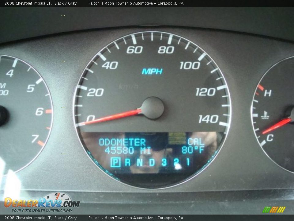 2008 Chevrolet Impala LT Black / Gray Photo #15