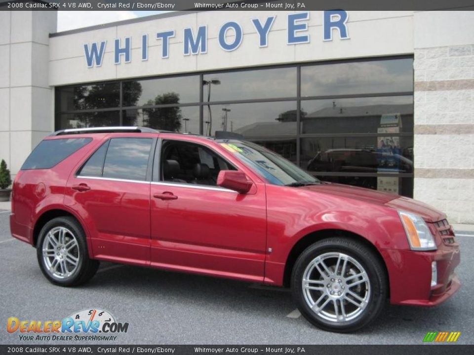 2008 Cadillac SRX 4 V8 AWD Crystal Red / Ebony/Ebony Photo #1