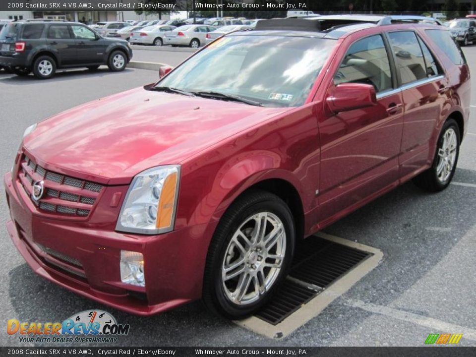 2008 Cadillac SRX 4 V8 AWD Crystal Red / Ebony/Ebony Photo #3