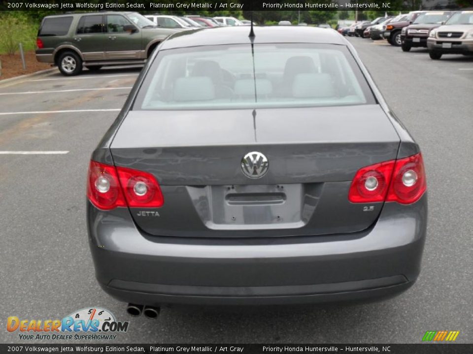 2007 Volkswagen Jetta Wolfsburg Edition Sedan Platinum Grey Metallic / Art Gray Photo #3