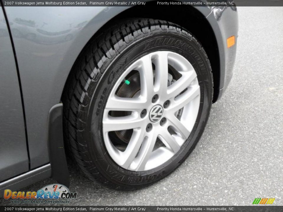 2007 Volkswagen Jetta Wolfsburg Edition Sedan Platinum Grey Metallic / Art Gray Photo #23