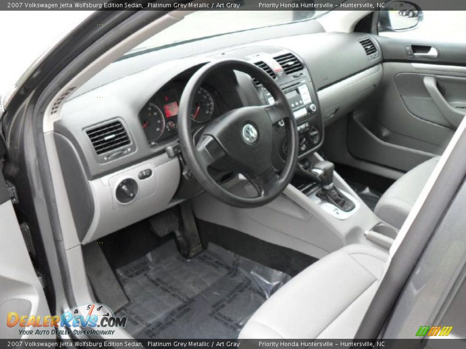 2007 Volkswagen Jetta Wolfsburg Edition Sedan Platinum Grey Metallic / Art Gray Photo #26