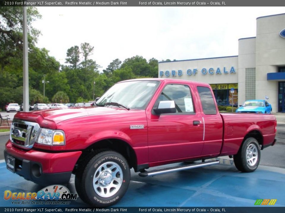 2010 Ford Ranger XLT SuperCab Redfire Metallic / Medium Dark Flint Photo #1