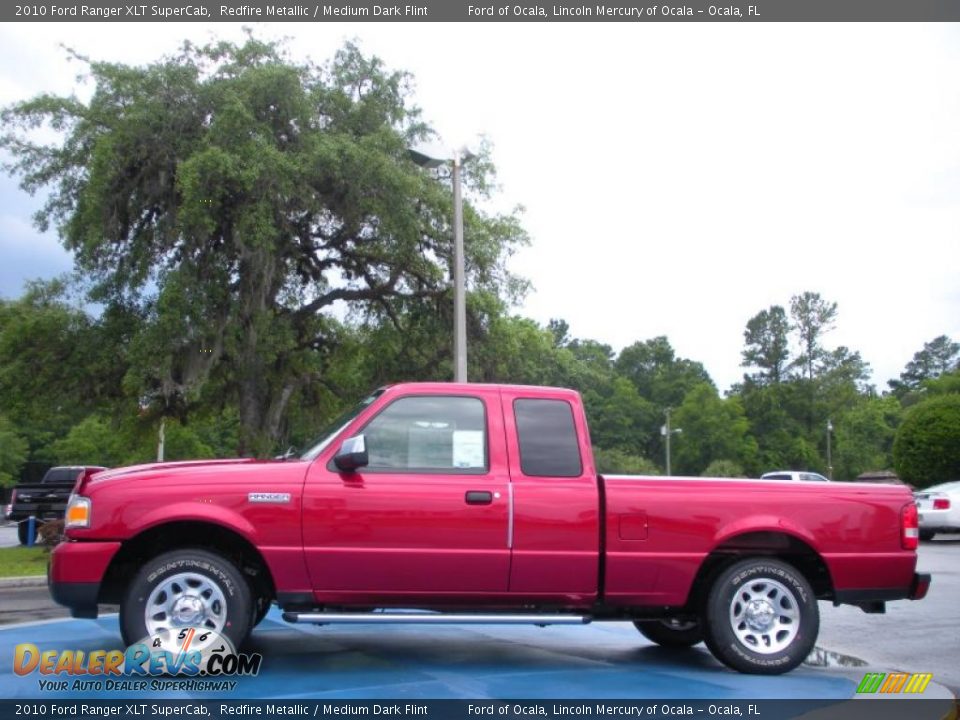 2010 Ford Ranger XLT SuperCab Redfire Metallic / Medium Dark Flint Photo #2
