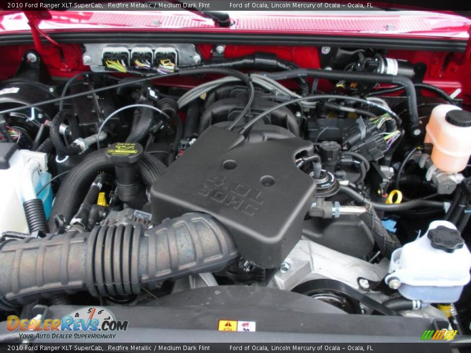 2010 Ford Ranger XLT SuperCab Redfire Metallic / Medium Dark Flint Photo #11