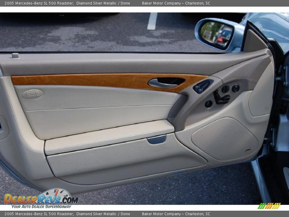 2005 Mercedes-Benz SL 500 Roadster Diamond Silver Metallic / Stone Photo #8