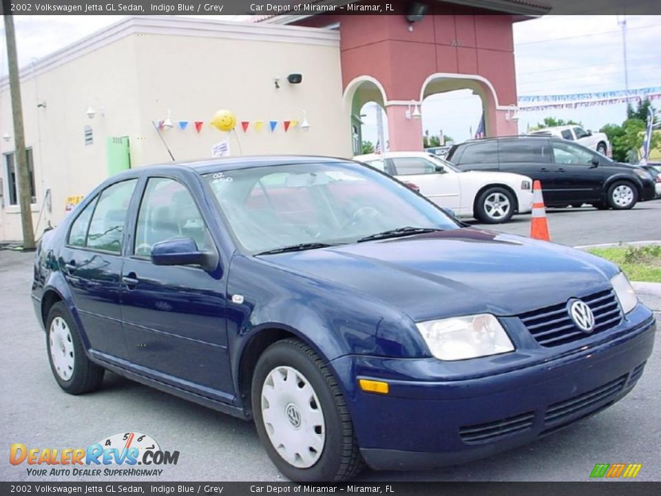 2002 Volkswagen Jetta GL Sedan Indigo Blue / Grey Photo #1