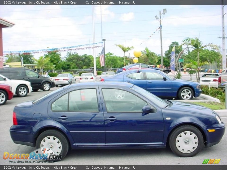 2002 Volkswagen Jetta GL Sedan Indigo Blue / Grey Photo #2