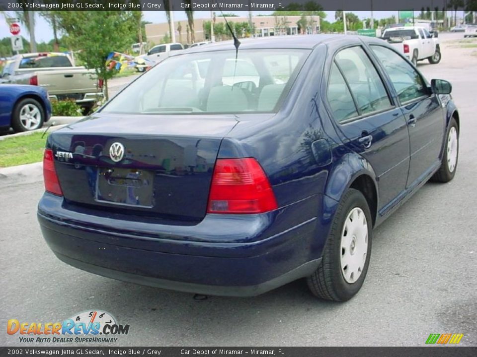 2002 Volkswagen Jetta GL Sedan Indigo Blue / Grey Photo #3