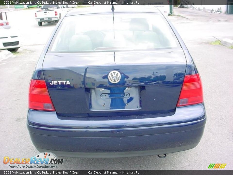 2002 Volkswagen Jetta GL Sedan Indigo Blue / Grey Photo #4