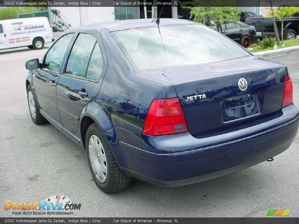 2002 Volkswagen Jetta GL Sedan Indigo Blue / Grey Photo #5
