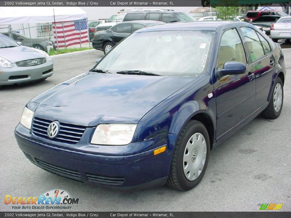 2002 Volkswagen Jetta GL Sedan Indigo Blue / Grey Photo #7