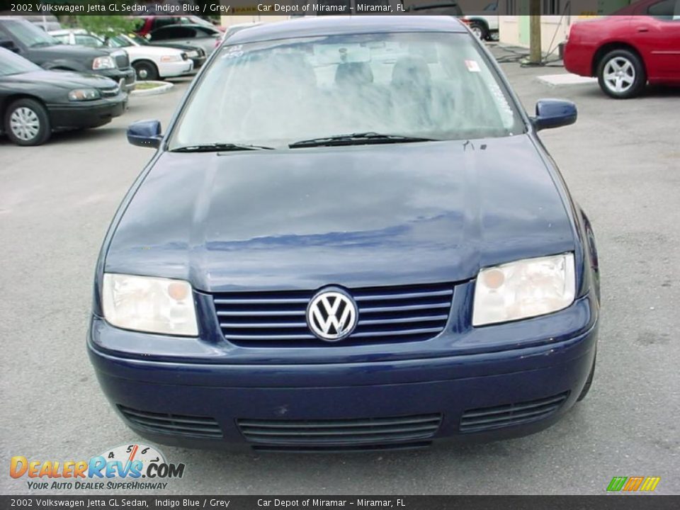2002 Volkswagen Jetta GL Sedan Indigo Blue / Grey Photo #8