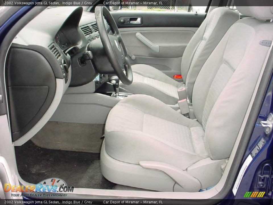 2002 Volkswagen Jetta GL Sedan Indigo Blue / Grey Photo #11
