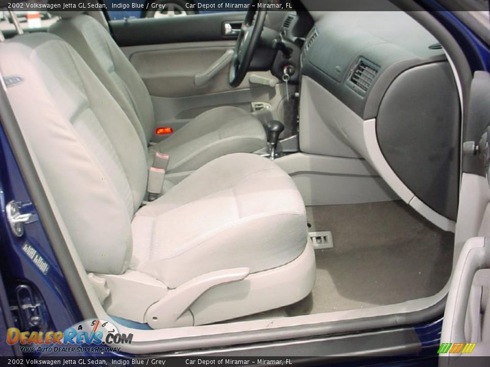 2002 Volkswagen Jetta GL Sedan Indigo Blue / Grey Photo #12