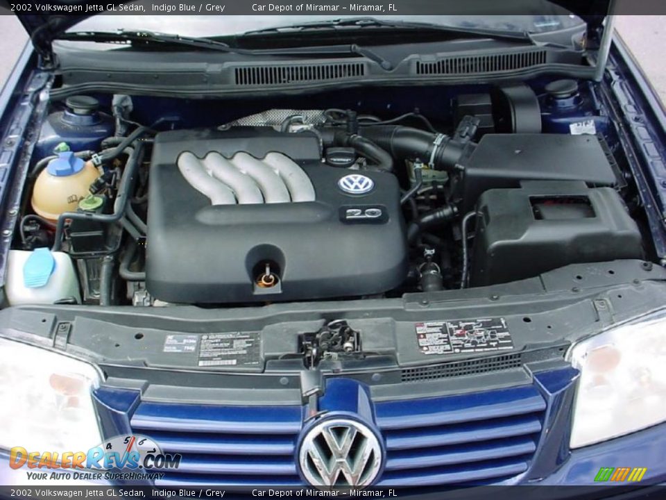 2002 Volkswagen Jetta GL Sedan Indigo Blue / Grey Photo #16