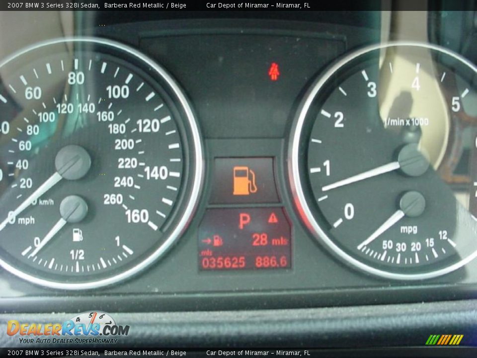 2007 BMW 3 Series 328i Sedan Barbera Red Metallic / Beige Photo #18