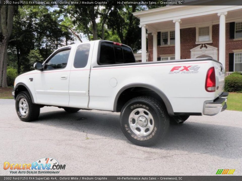 2002 Ford F150 FX4 SuperCab 4x4 Oxford White / Medium Graphite Photo #5