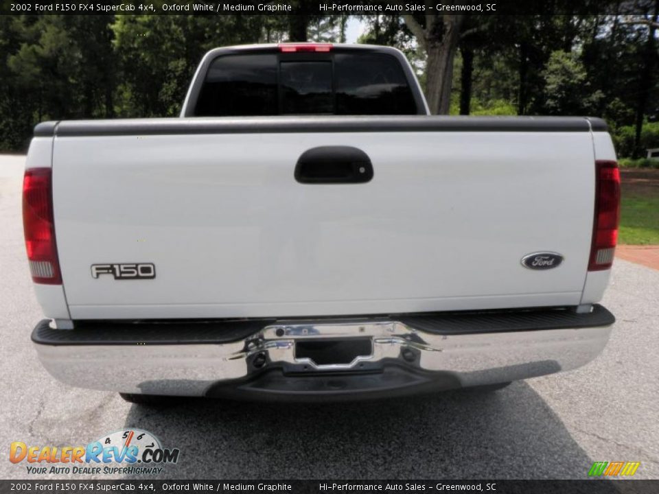 2002 Ford F150 FX4 SuperCab 4x4 Oxford White / Medium Graphite Photo #7