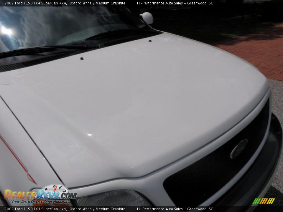 2002 Ford F150 FX4 SuperCab 4x4 Oxford White / Medium Graphite Photo #18