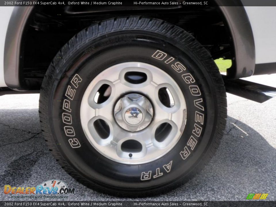 2002 Ford F150 FX4 SuperCab 4x4 Oxford White / Medium Graphite Photo #28