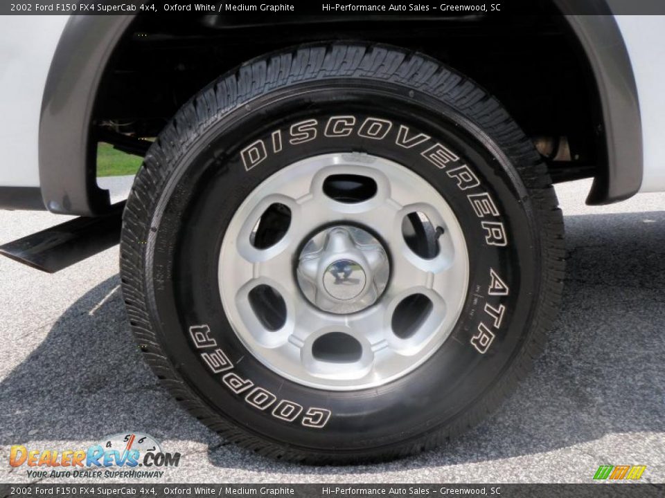 2002 Ford F150 FX4 SuperCab 4x4 Oxford White / Medium Graphite Photo #29