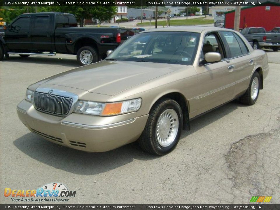 1999 Mercury Grand Marquis LS Harvest Gold Metallic / Medium Parchment Photo #1