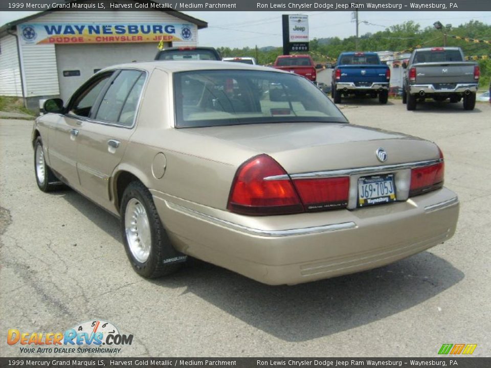 1999 Mercury Grand Marquis LS Harvest Gold Metallic / Medium Parchment Photo #3