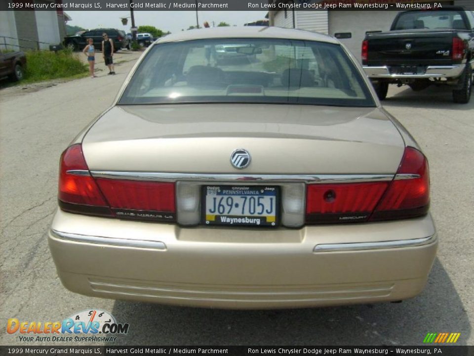 1999 Mercury Grand Marquis LS Harvest Gold Metallic / Medium Parchment Photo #4